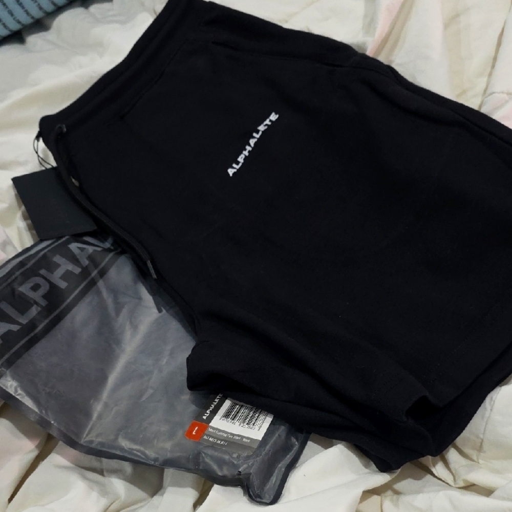 Alphalete Essential Core Men's Large Black Shorts New